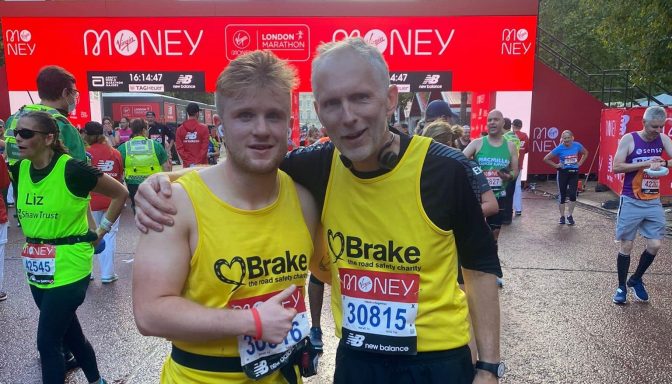 2021 London Marathon Graham and Ed cropped