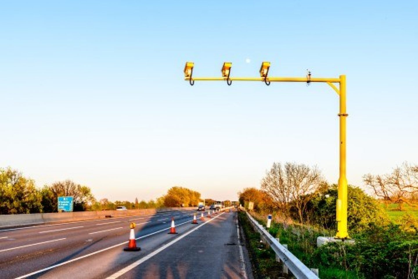 Average speed camera on motorway